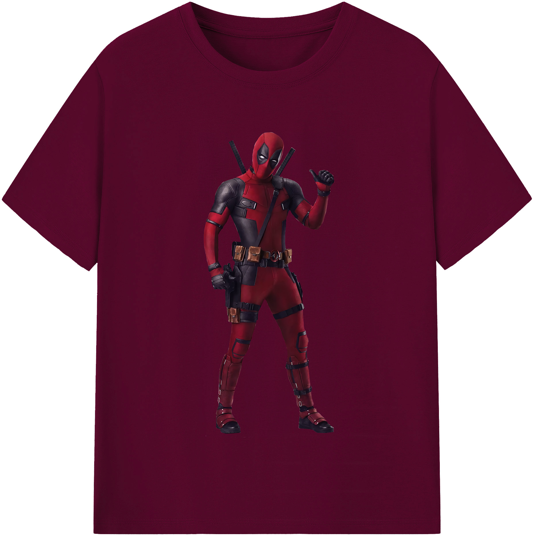 （画像用） Deadpool デッドプール レディースカジュアルプリントTシャツ（綿100％）